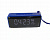 Беcпроводная портативная колонка TG-174 с часами, радио и термометром, синяя