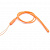 Шнурок силиконовый на шею для телефона 40 см, оранжевый