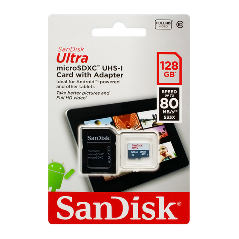 Sandisk карта памяти microsdxc 128gb