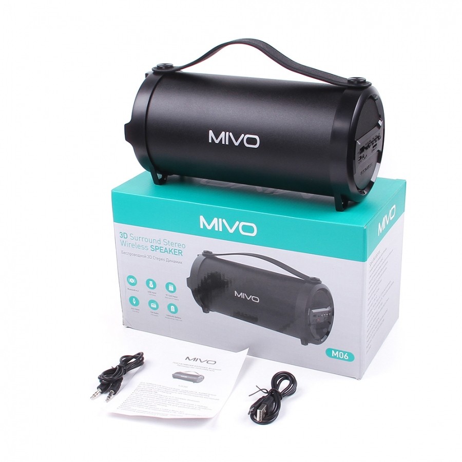 Портативная Bluetooth колонка Mivo M06, черная