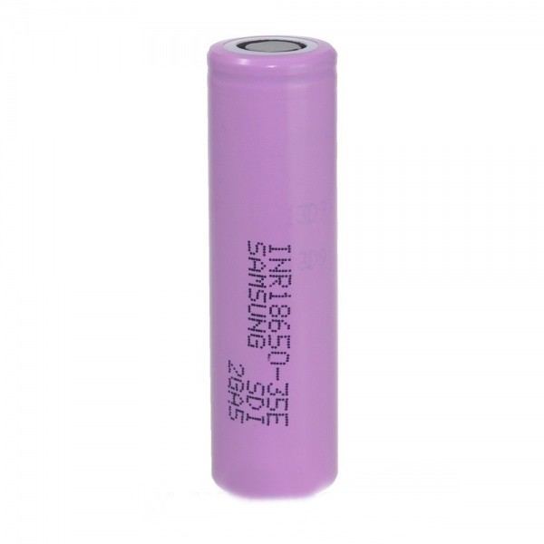 Аккумуляторная батарейка 18650, 2000mah, фиолетовая