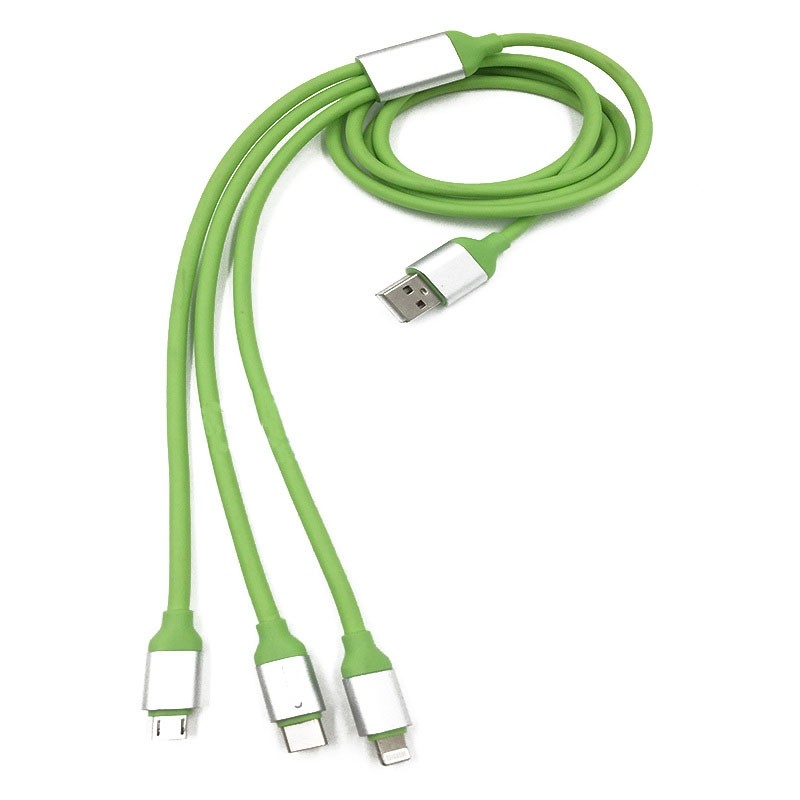 Купить шнур для зарядки. Кабель USB - iphone, Micro USB, Type c (универсальный). USB кабель 3 в 1. Универсальный провод 2 в1 Micro-USB, Lightning автозарядки. Кабель «три-в-одном» cb02.
