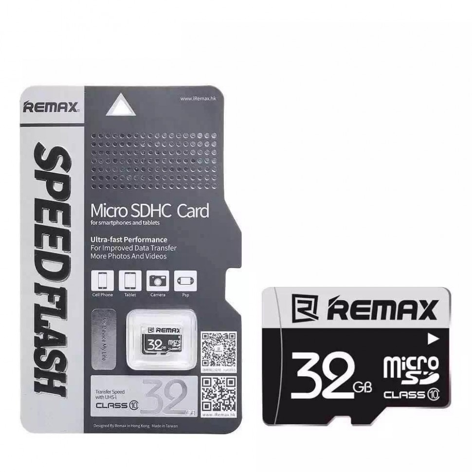 Карта памяти Remax Micro SDHC, 32 Гб