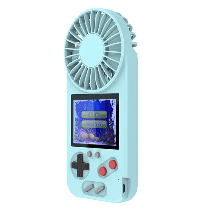 Игровая портативная консоль с вентилятором 800 mAh, голубая