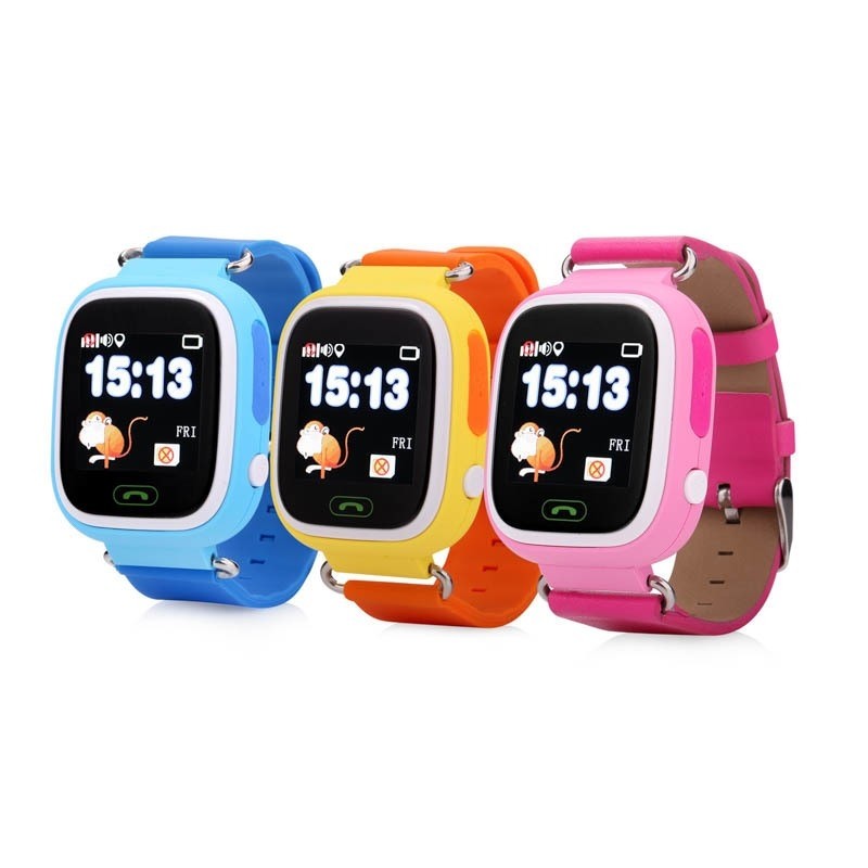 Детские GPS часы Smart Baby Watch Q80 черные с сенсорным экраном