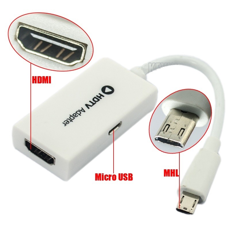 Адаптер переходник MHL Micro USB в HDMI (HDTV)