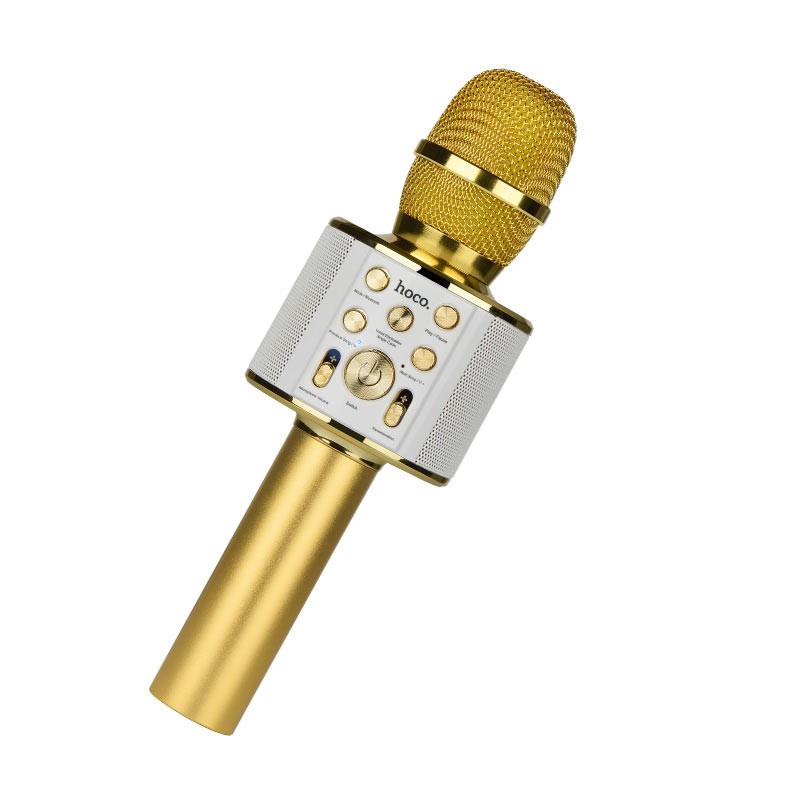 Беспроводной караоке-микрофон Hoco BK3, золотой