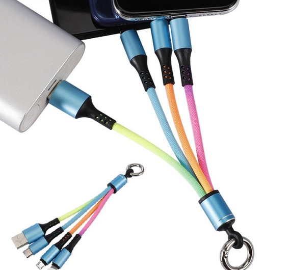 Провод-брелок 3 в 1 Lightning / Micro-USB / Type-C