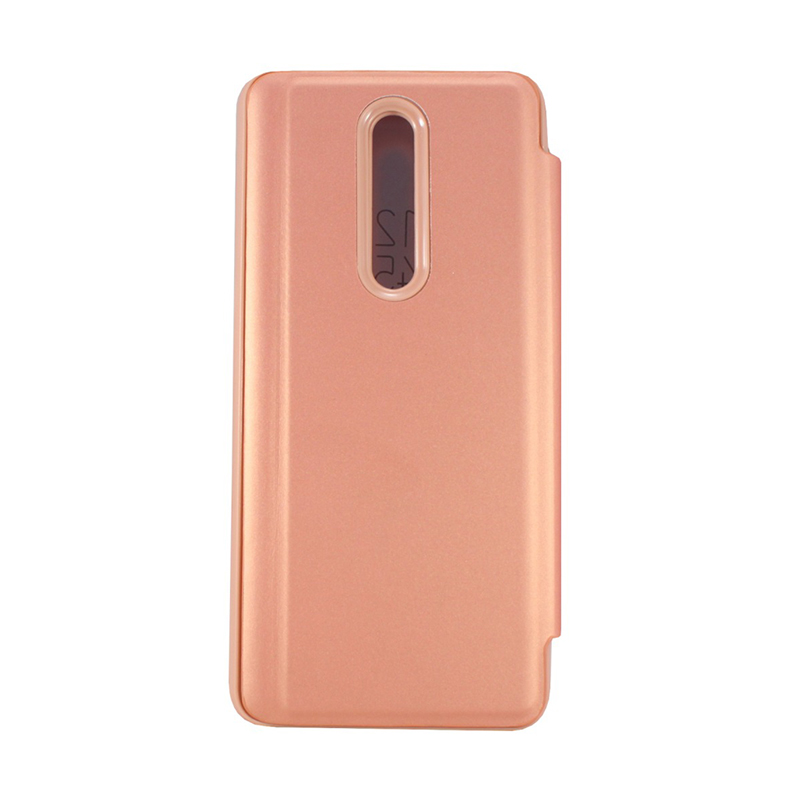 Умный чехол-книжка Clear View для Xiaomi Mi 9T / Mi 9T Pro Розовое золото