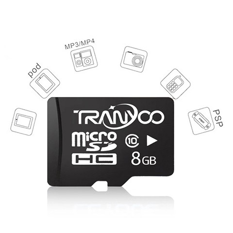 Карта памяти TranYoo C10 Micro SD класс 10, 8 Гб