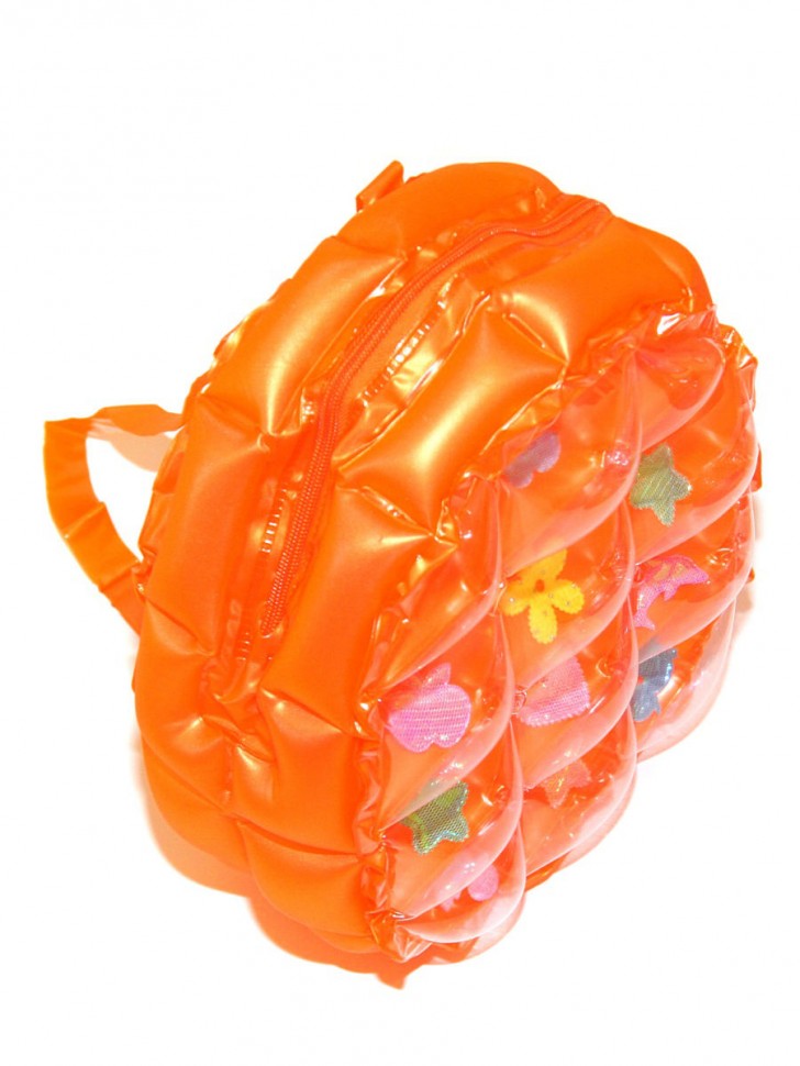 Детский надувной влагозащитный рюкзак 30x25 см, оранжевый