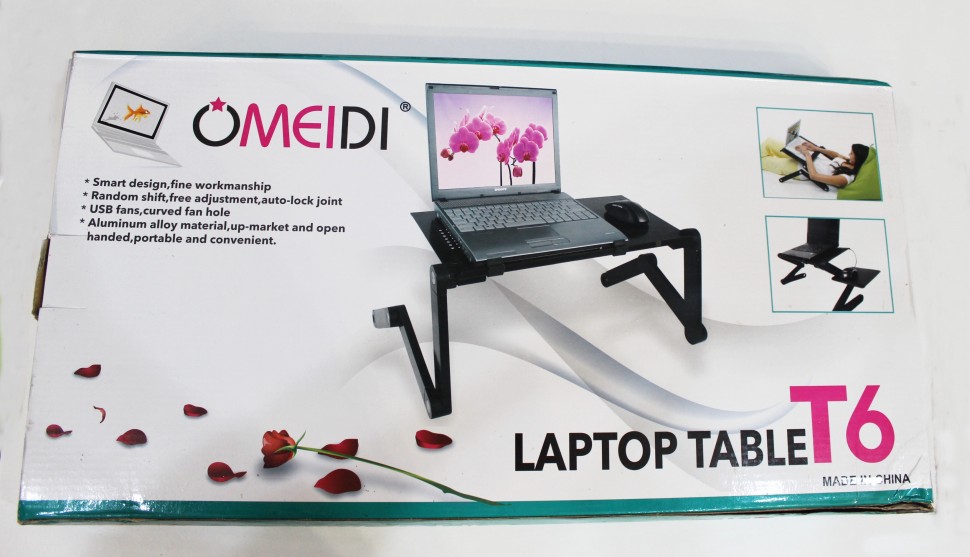 Столик-подставка с кулером для ноутбука Omeidi Laptop Table T6