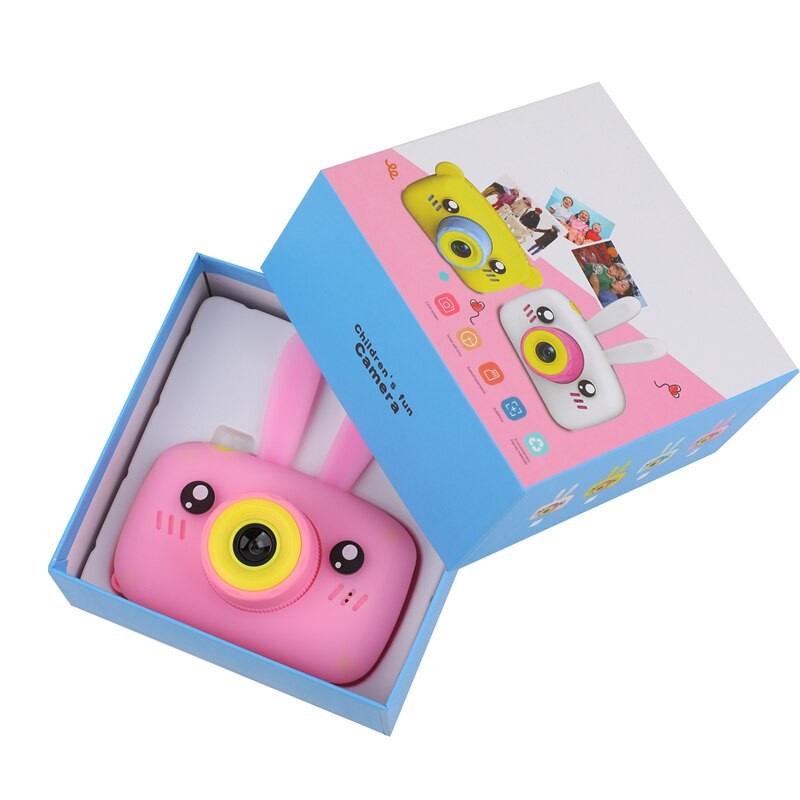 Детский цифровой фотоаппарат Childrens Fun Camera Rabbit, розовый
