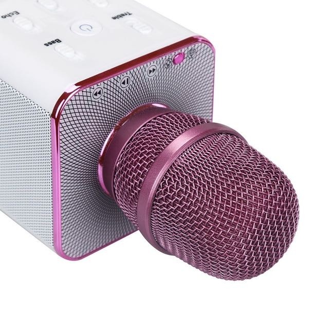Беспроводной караоке-микрофон TUXUN Q7 розовый