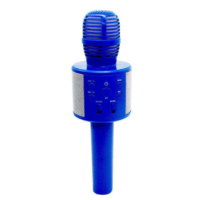 Беспроводной караоке-микрофон Q858 синий