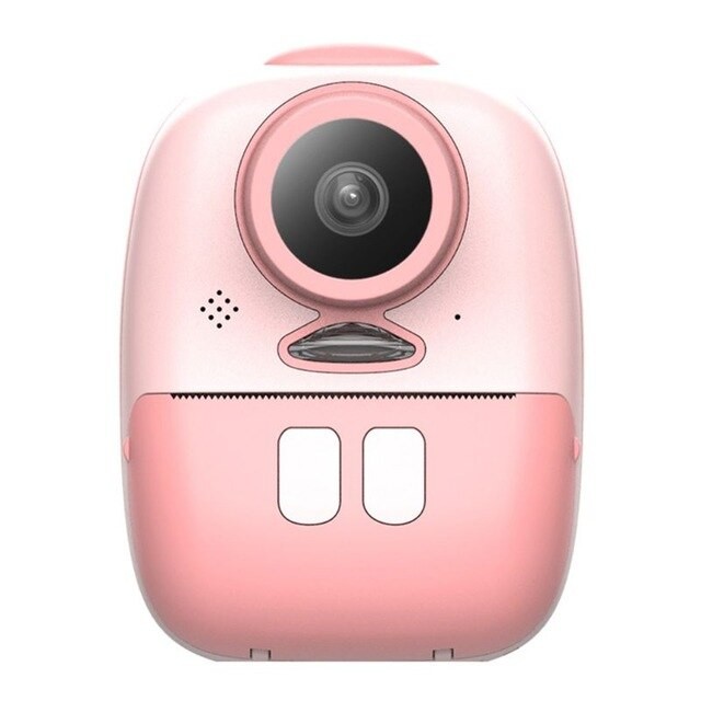 Детская цифровая фото-видеокамера с мгновенной печатью, розовая
