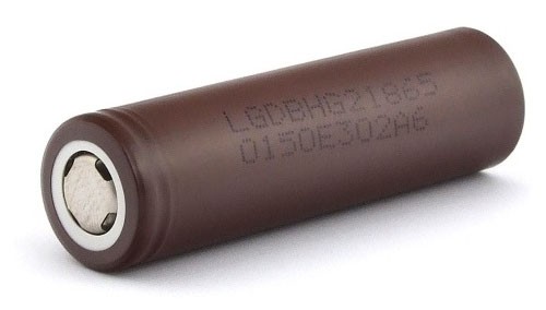 Аккумуляторная батарейка 18650, 3000mah, коричневая