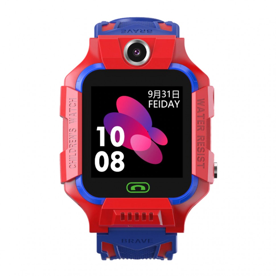 Детские часы Smart Baby Watch Q6 водонепроницаемые, красные