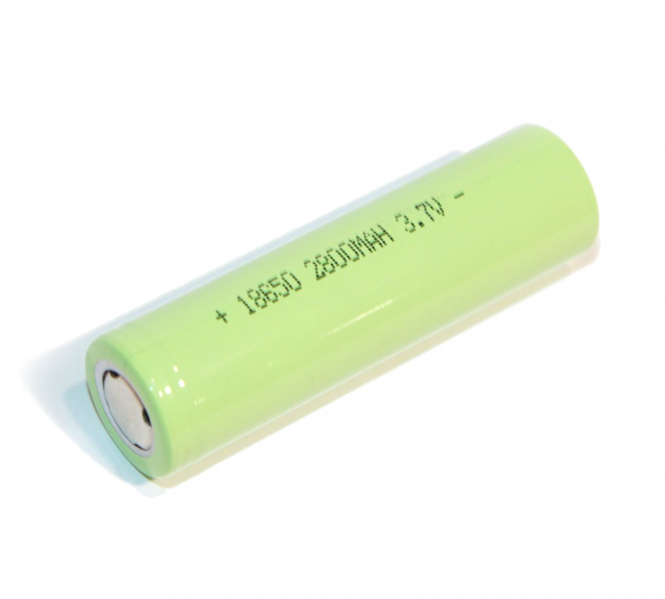 Аккумуляторная батарейка 18650, 2600mah, зеленая